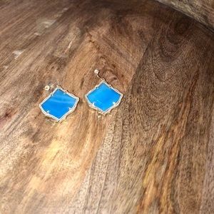 Kendra Scott: Kristen Gold Drop (Teal Agate)